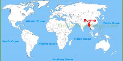 Birmania localizare pe harta