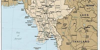 Yangon Myanmar hartă